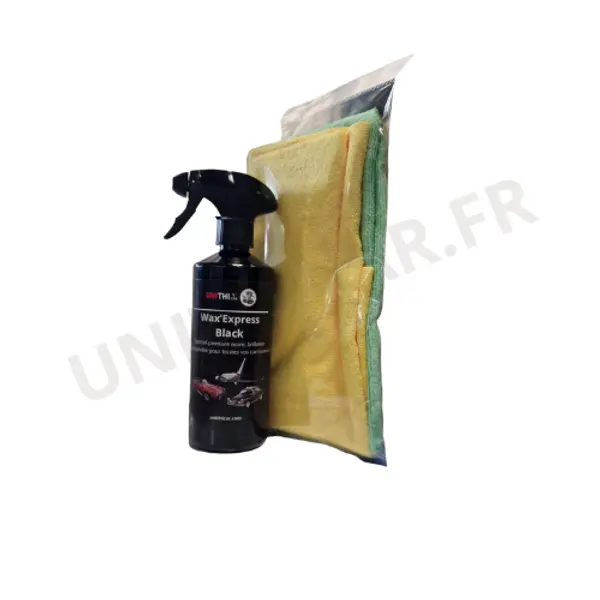 Wax'Express Black + 2 microfibres (500ml)